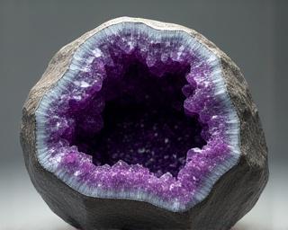 एमिथिस्ट जियोड: प्राकृतिक आश्चर्य - खनिज का यथार्थवादी प्रतिपादन